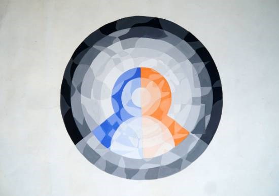 Abstract Circle, painting by Jyoti Sawant