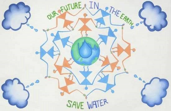 Save the Water, painting by Jyoti Sawant