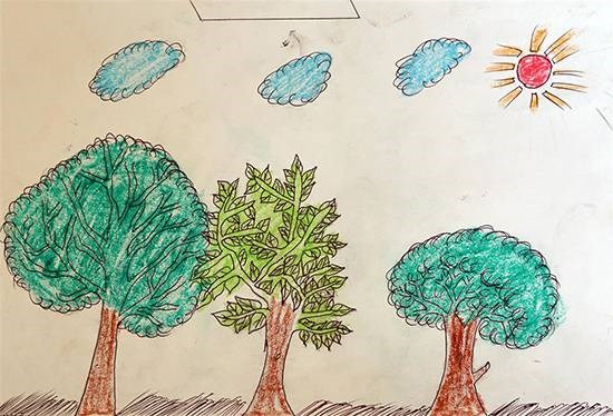 Tree, painting by Kamlesh Vijay Madi