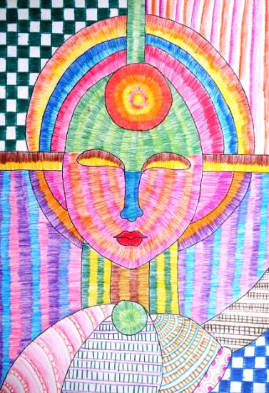 Painting  by Krisha Mogal - Buddha