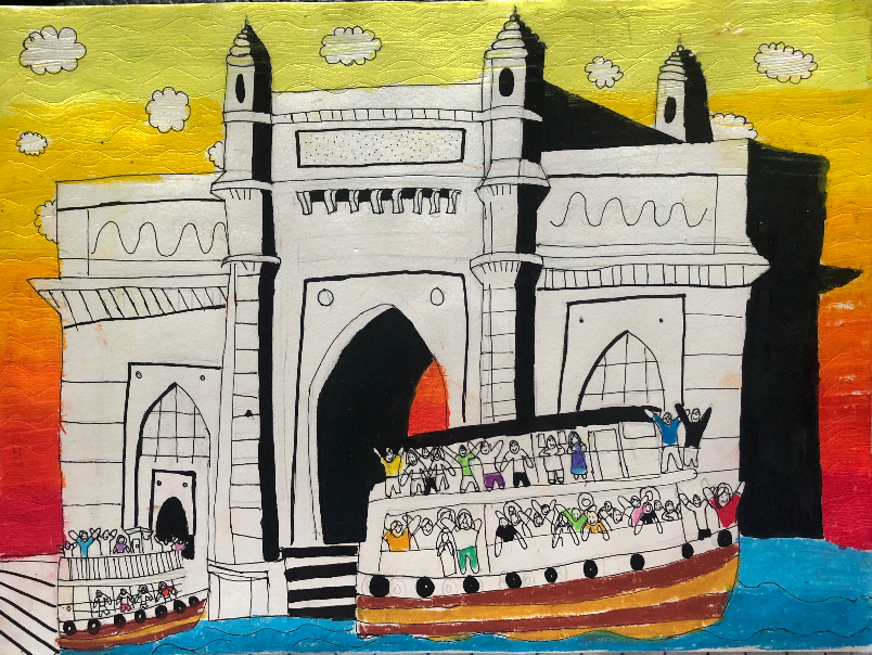 Painting  by Mihika Jagtap - Gateway of India