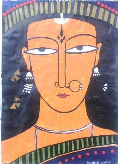 Traditional Art, painting by Mishika Chadha