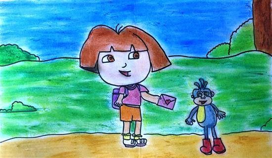 Dora, painting by Mishika Chadha