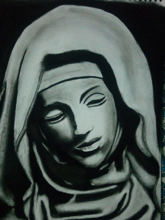 The Lady, painting by Pushpendra Harshwal