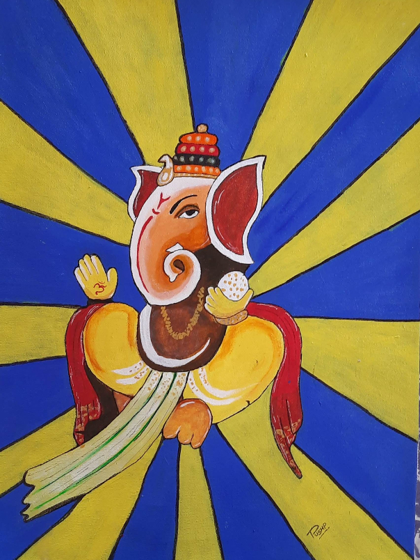 Painting  by Pushpendra Harshwal - Ganesha