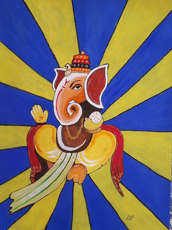 Ganesha, painting by Pushpendra Harshwal