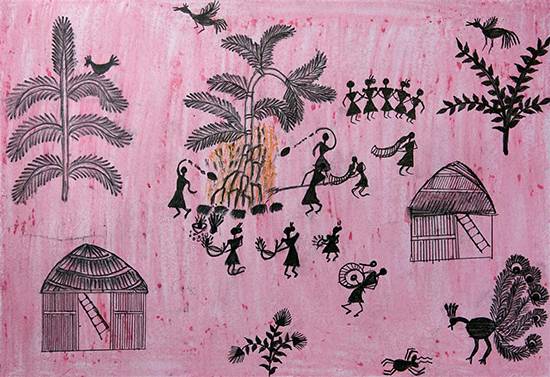 Painting  by Radhika Mukesh Shirgade - Holi Festival