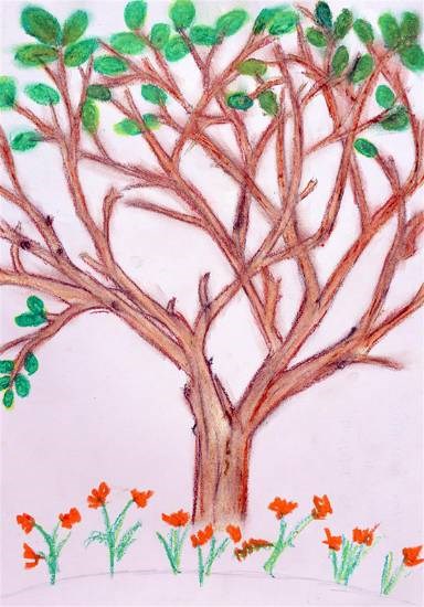 Tree, painting by Radhika Mukesh Shirgade