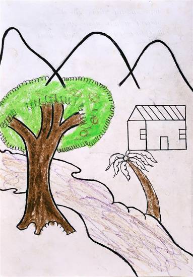 Painting  by Sainath Govind Borse - Rural Life