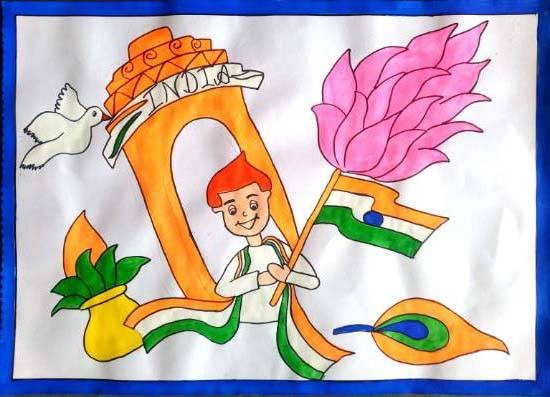 India, painting by Seema Singh