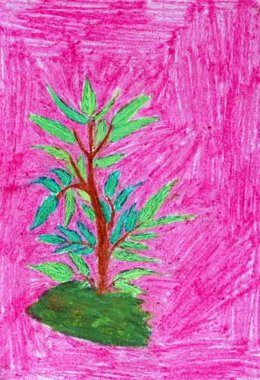 Painting  by Shila Lakhma Dhodhade - Tree