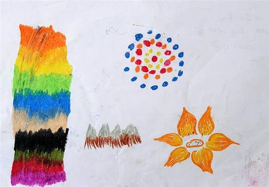 Object drawing, painting by Shila Lakhma Dhodhade