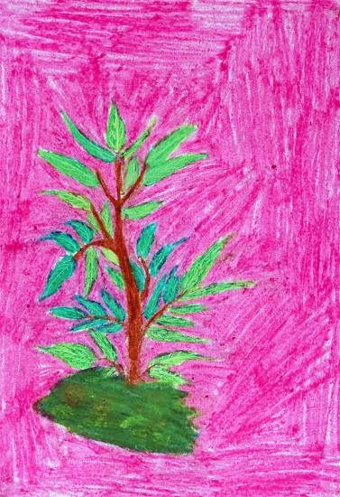 Tree, painting by Shila Lakhma Dhodhade