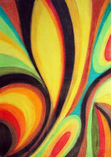 Abstract -5, painting by Teju Tanaji Patil