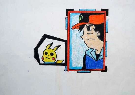 Boy Painting, painting by Yash Subhash Pujari