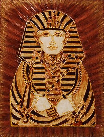 Egyptian King, painting by Hutoxi Wadia
