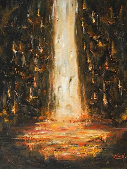 Molten Magma, painting by Nirmal Pathare