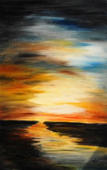 Horizon, painting by Nirmal Pathare