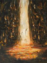 Molten Magma, Painting by Artist Nirmal Pathare, 
Oil on Canvas , 24 x 18 inches 