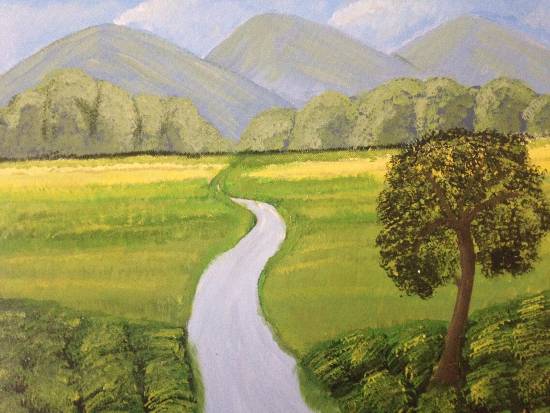 Untitled, painting by Sohini Ghosh