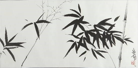 Bamboo - 2, painting by Nandini Bajekal