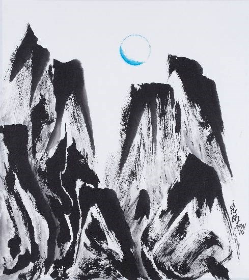 Moonlight, painting by Nandini Bajekal