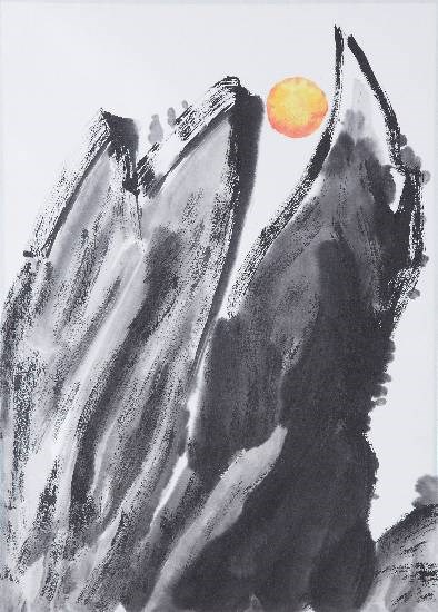 Dusk, painting by Nandini Bajekal