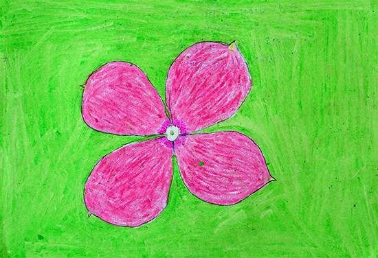 Flower, painting by Asha Garel