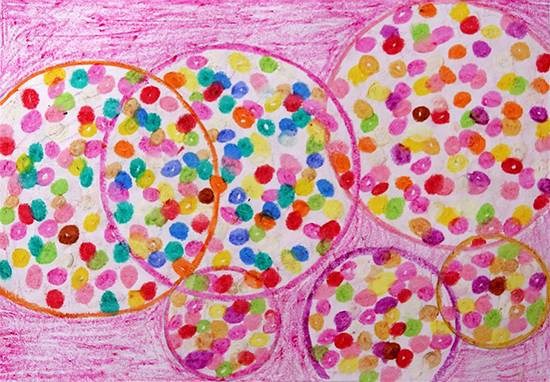 Thase Kam, painting by Vaishali Kharad