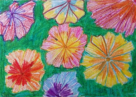 Flowers, painting by Vaishali Mandal