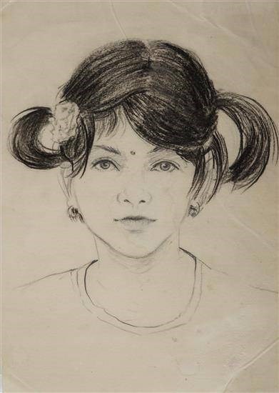 Girl, painting by Surada Vaishnavi