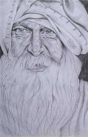 AN OLD MAN, painting by Aayush Aryan