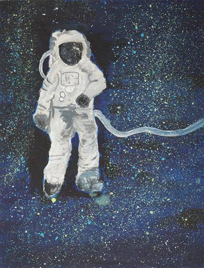 Painting  by Empeeya Pertin - Astronauts