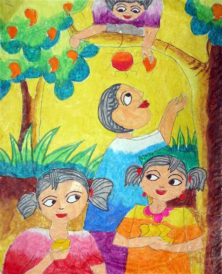 Painting  by Pratyasha Paul - Mango Garden