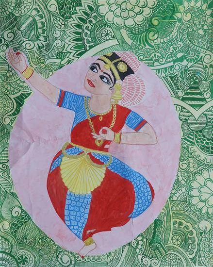Kathakali, painting by Priya Malik