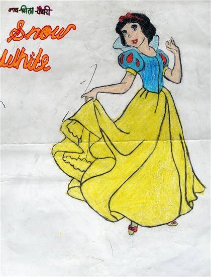 Dancing Girl, painting by Seeta Chaudhari