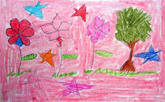 Flowers, painting by Neha Shinde