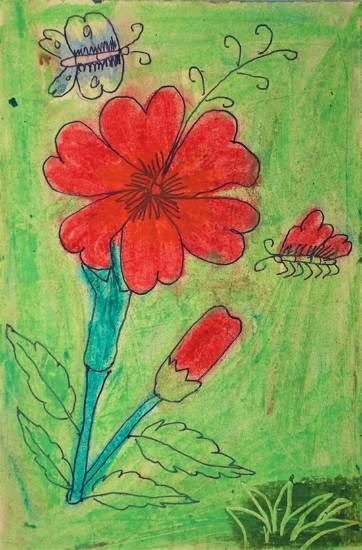 Flower, painting by Shila Padvale