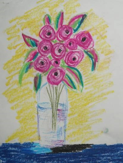 Flowers, painting by Anushka 