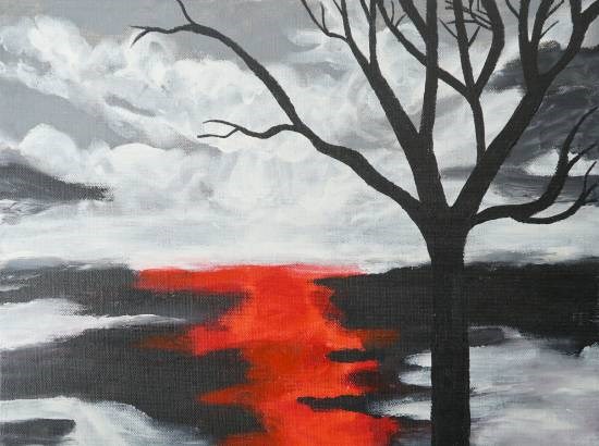 Abstract, painting by Ashley Vitaioli