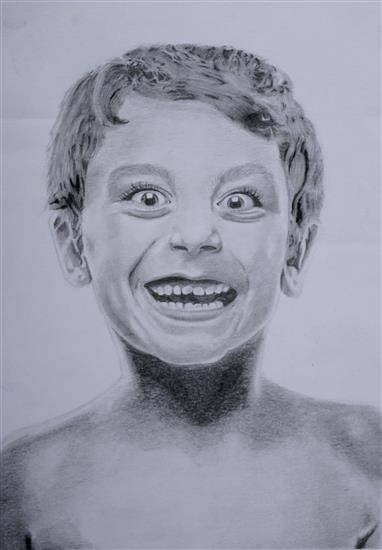 Happy Smile, painting by Pankaj Nautiyal