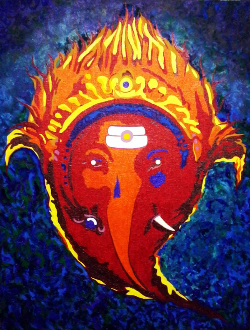 Painting  by Tushar Sakpal - Shri Ganesh