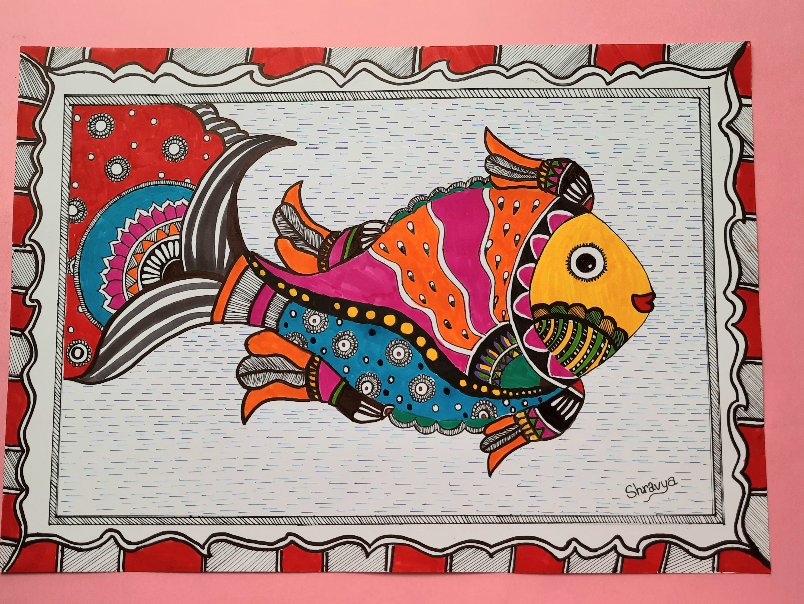 Painting  by Shravya Bharath - Fish