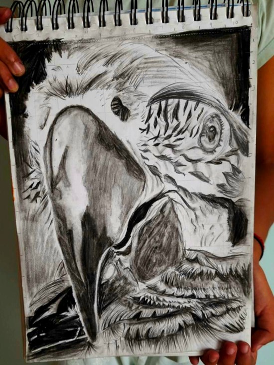 Macaw, painting by Shravya Bharath