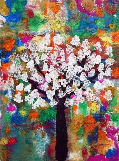 Wishful Tree, painting by Krishna Balaji