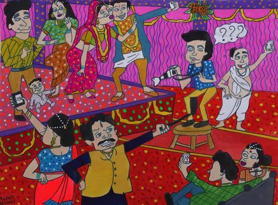 Painting  by Manali Bhagwat - Selfie