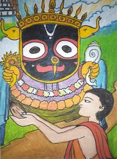 Painting  by Bhaiya Sinha - Lord Jagannath