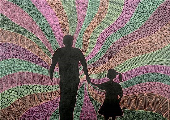 My Main Man, painting by Nandini Khemani