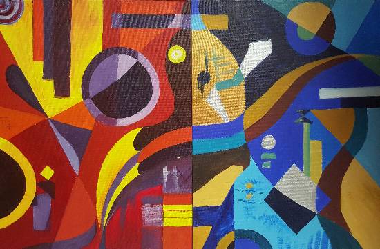 Duality, painting by Amaey Parekh