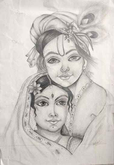 Easy Radha Krishna Drawing Images | Easy Simple Radha Krishna Drawing  Images and Pencil Drawings Sketches